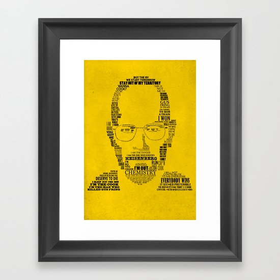 Breaking Bad: Walter White Framed Art Print