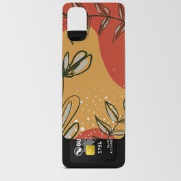 Orange Garden 4 - Minimal Contemporary Abstract Android Card Case
