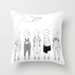Minimalistic Children's Collection Throw Pillow