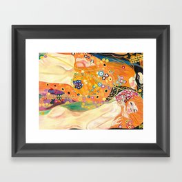 Klimt Study (Water Serpents) Gerahmter Kunstdruck