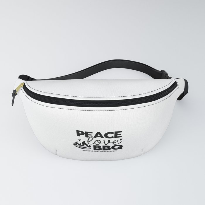 Peace Love BBQ Fanny Pack