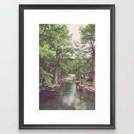 Guadalupe River New Braunfels Texas Photography Framed Art Print