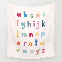 ABC alphabet art Wall Tapestry