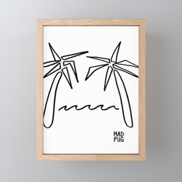 Abstract beach Framed Mini Art Print