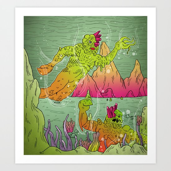 Fantastic Caverns! Art Print