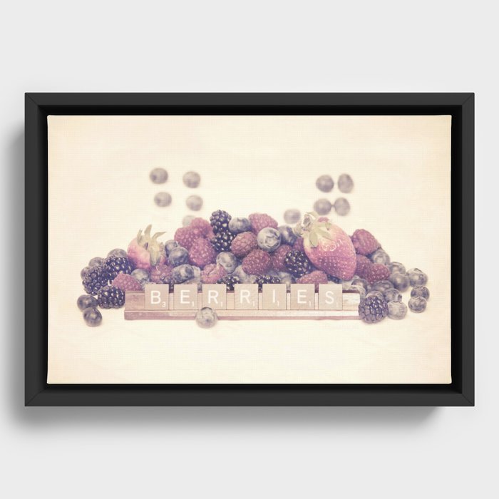 Very Berry Framed Canvas