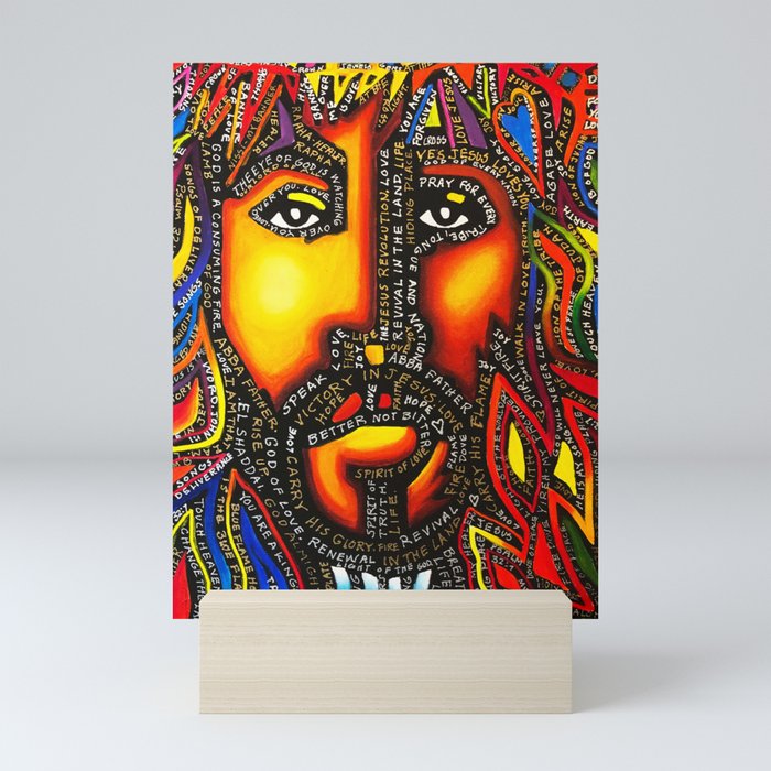 final blk Jesus revolution Mini Art Print