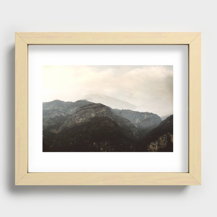 Mountain Frost v3 | Nautre and Landscape Photography Recessed Framed Print
