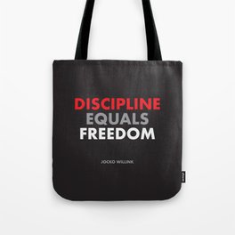 “Discipline Equals Freedom” Jocko Willink Tote Bag