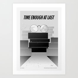 "The Twilight Zone" Time Enough at Last Art Print
