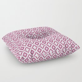 Magenta Ornamental Arabic Pattern Floor Pillow