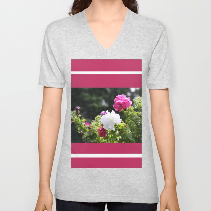 Blooms V Neck T Shirt