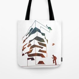 Colorful Cats Like Knocking Things Over Tote Bag