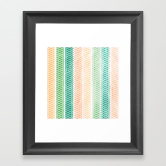 Feather Pattern Framed Art Print