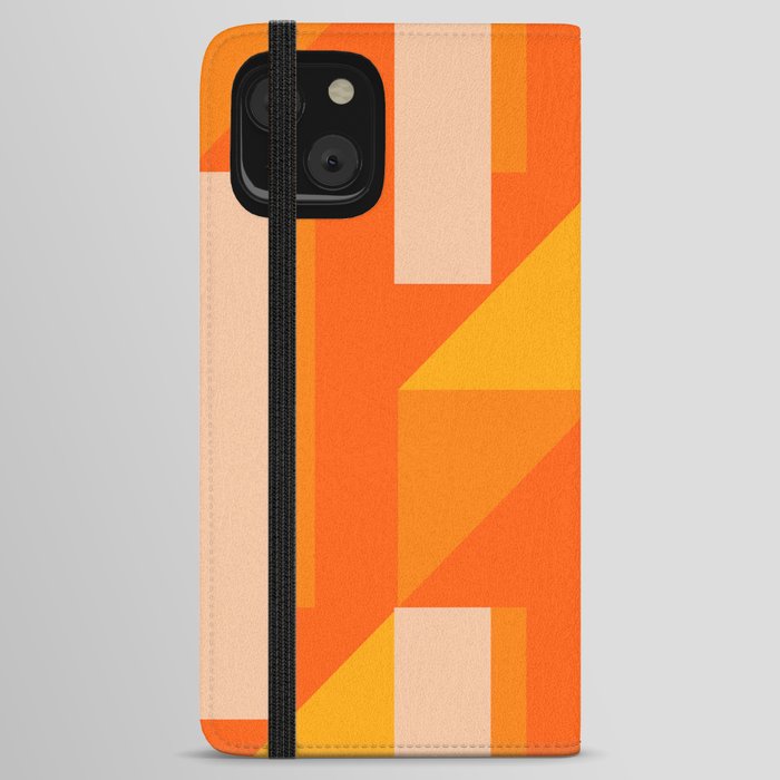 Y2K- Geo Orange iPhone Wallet Case