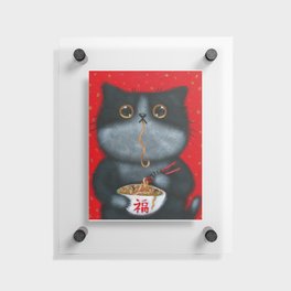 Kitty's Noodles Floating Acrylic Print