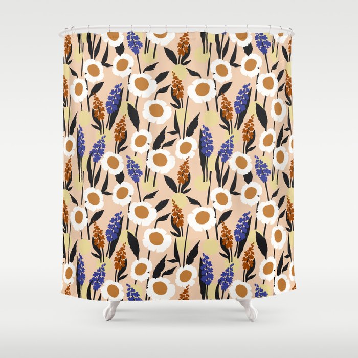 Simple blooming meadow P23 Shower Curtain