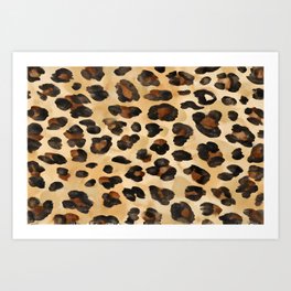 Natural leopards  Art Print