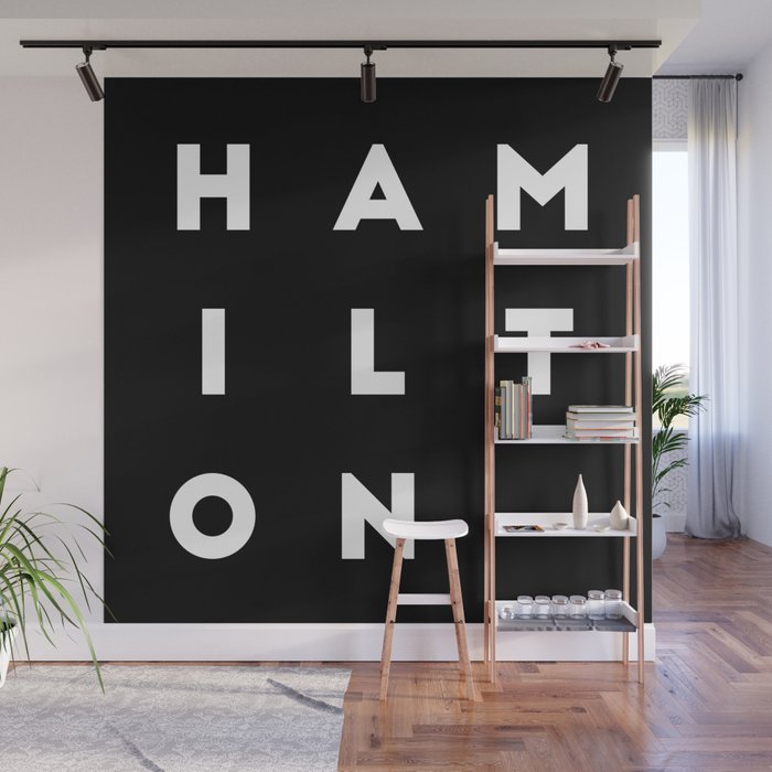 Hamilton | Square and letters | Canada Wall Mural