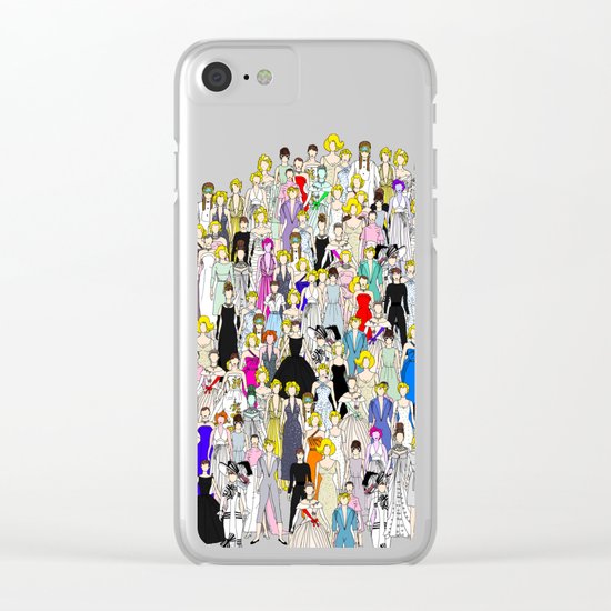 Audrey Marilyn Punks in Tokyo Clear iPhone Case