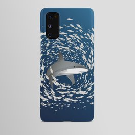 Reef shark and school of fish Android Case