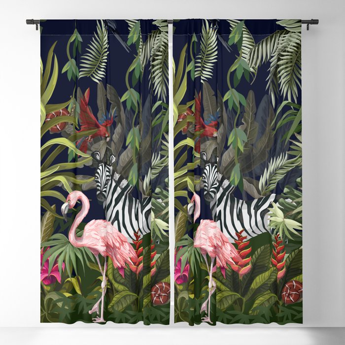 tropical jungle Blackout Curtain