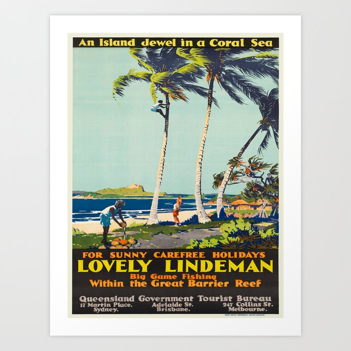 Vintage poster - Australia Art Print