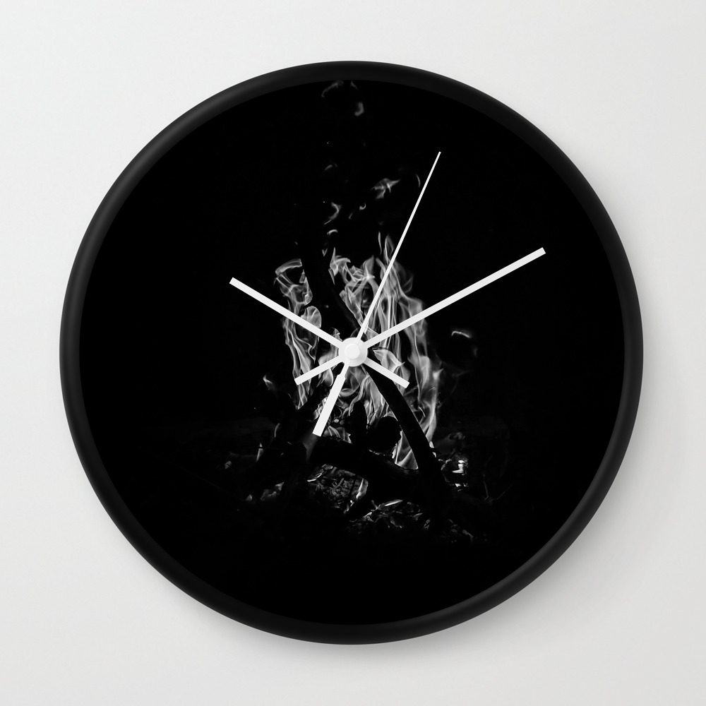 Fireplace Wall Clock By Luigiveggetti Society6