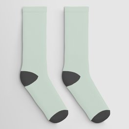 Light Sage Green Solid Socks