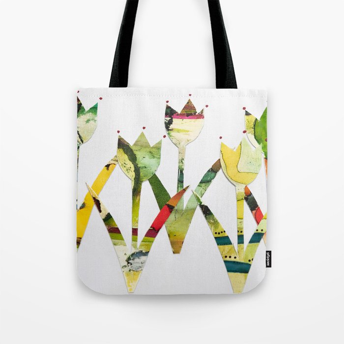 Five Little Flowers Tote Bag