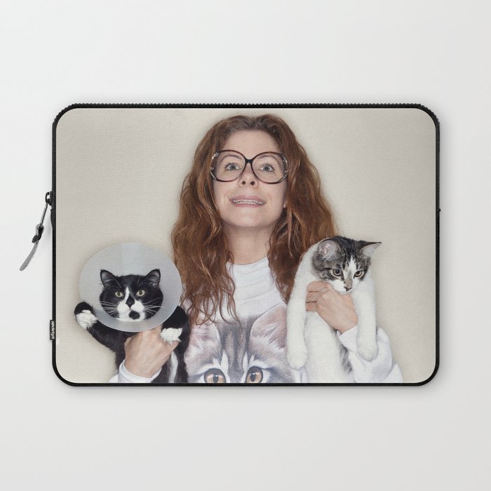 Crazy Cat Lady Photograph Laptop Sleeve By Rebeccahandler Society6