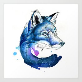 Celestial Fox Art Print