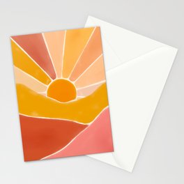 Wonderful Sunset Boho Stationery Card