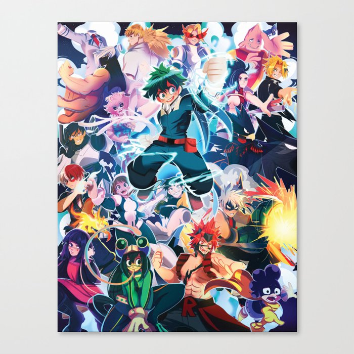 My Hero Academia Canvas Print By Jaykittens Society6