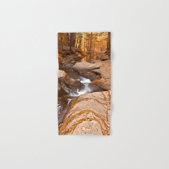 Worlds End Forest Stream - Gold Rapture Hand & Bath Towel