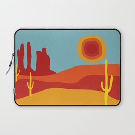 Funky Retro Desert in 70s Colors Laptop Sleeve