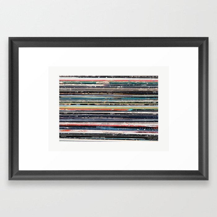 VINYL STACK Framed Art Print