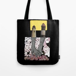 Lighthouse Hands Tote Bag