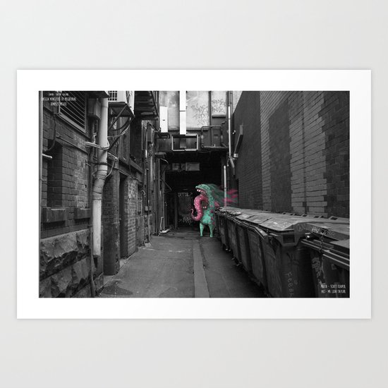 Unseen Monsters of Melbourne - Dimples McGee Art Print