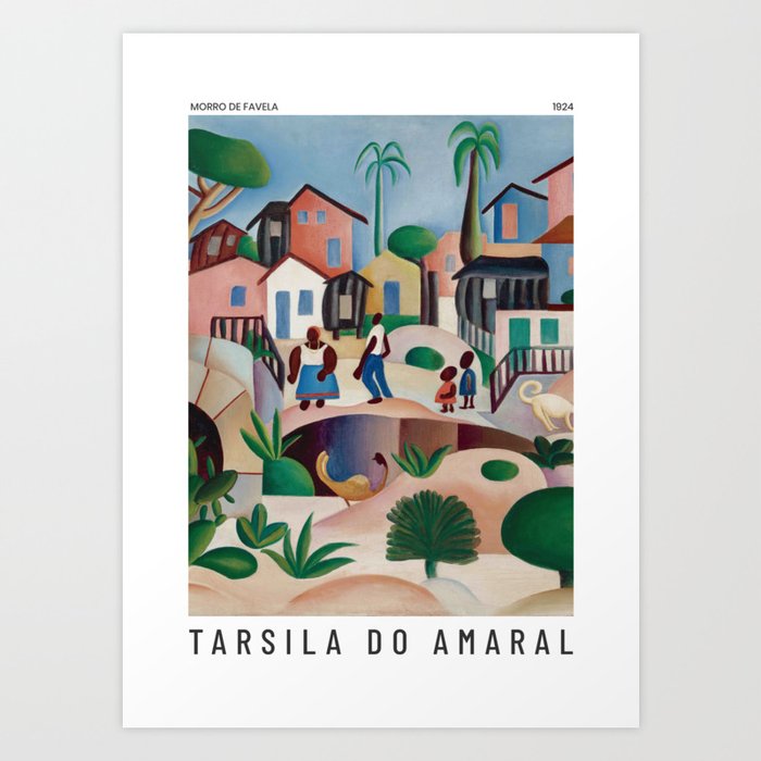 Tarsila do Amaral - Morro de Favela - Art Poster Art Print