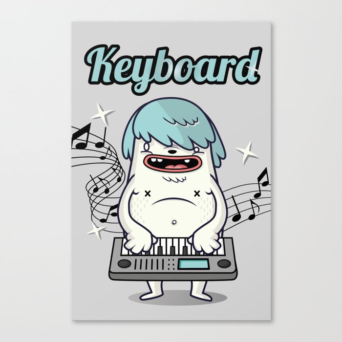 Keyboard lover Canvas Print
