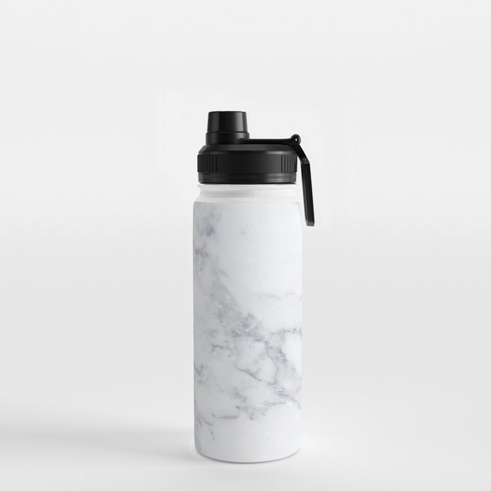 Marble Water Bottle Insulated Stainless Steel Water Bottle Black or White  Rose Gold Lid Kids Stainless Steel Water Bottle BPA Free 