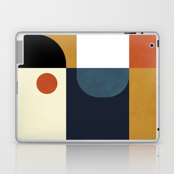 mid century abstract shapes fall winter 4 Laptop & iPad Skin