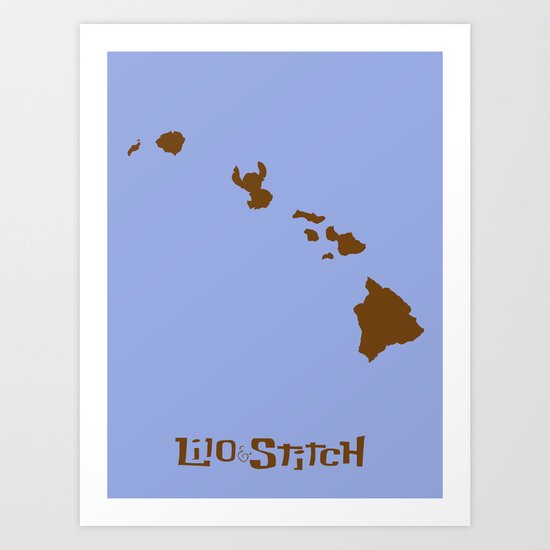 Lilo and Stitch Art Print
