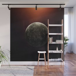 Mercury planet. Poster background illustration. Wall Mural