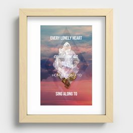 Every lonely heart Recessed Framed Print