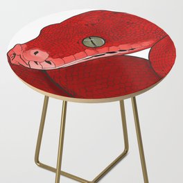 Red snake Side Table