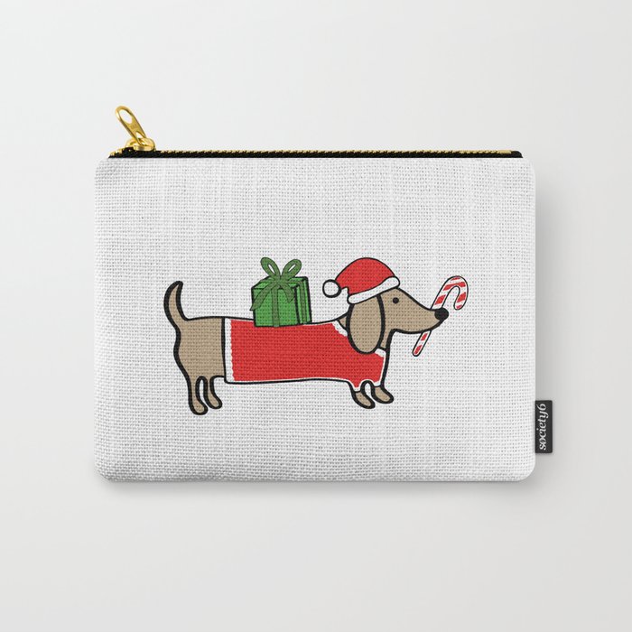 Christmas dachshund Carry-All Pouch