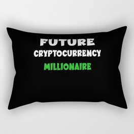 Future Cryptocurrency millionaire - Funny Crypto Rectangular Pillow