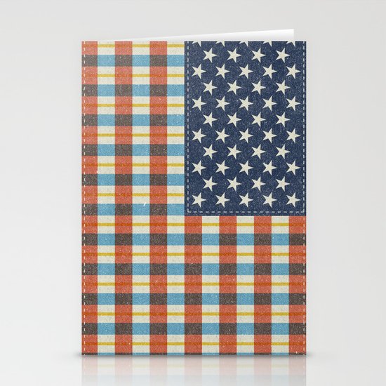 Plaid Flag. Stationery Cards